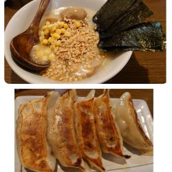 一指禅らーめん＋餃子セット ＋揚げにんにく