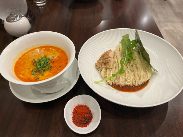 「担担つけ麺+麻辣醤」@創作麺工房 鳴龍の写真