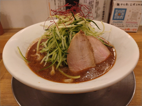 「江戸甘味噌の冷やし麺」@麺や 七彩 八丁堀店の写真
