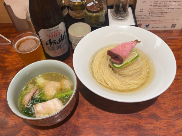 「特製昆布水つけ麺（塩）」@三馬路 東京店の写真