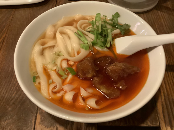 「牛筋麺　1050→950円」@中華第一家 杜記の写真