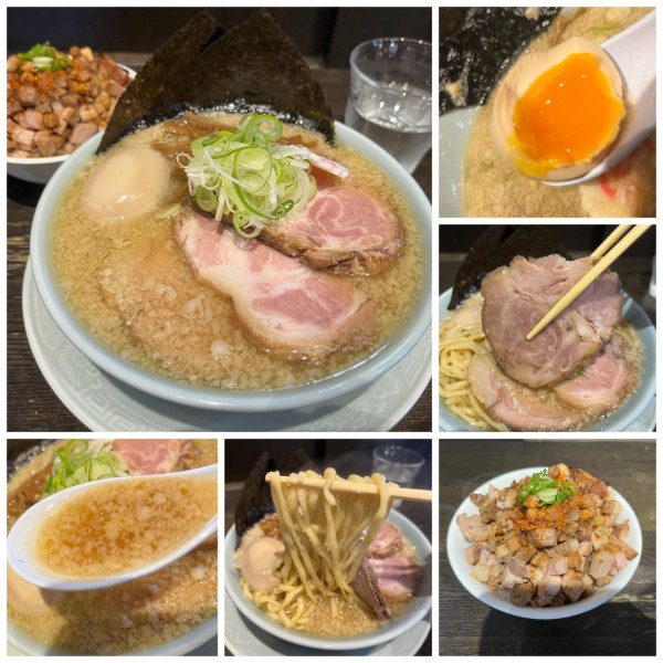 「特製背脂中華ソバ 1250円 肉メシ200円」@Miya De La Soulの写真