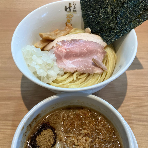 「濃厚海老つけ麺980円海苔CP」@らぁ麺はやし田 南船橋店の写真