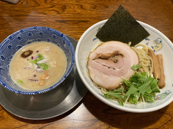 「鶏塩つけめん」@中華そば 一楽の写真