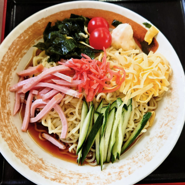 「昔ながらの冷やし中華」@山田うどん食堂 さいたま丸ヶ崎店の写真