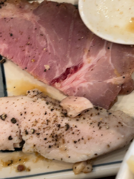 「三種のチャーシューつけ麺1500円+大盛150円」@つけめん さなだの写真