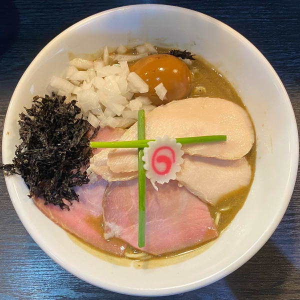 「特製濃厚そば ¥1,350 和え玉ハーフ ¥300」@中華そば いづるの写真