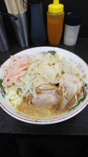 「ラーメン少なめ岩下の新生姜」@ラーメン二郎 川越店の写真