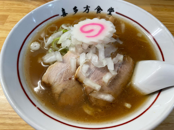 「醤油鶏脂タマネギ」@喜多方食堂 磯崎の写真