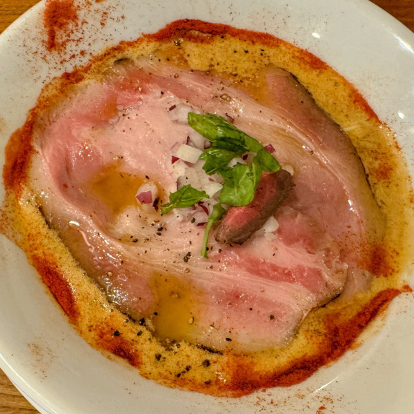 「EBI白湯そば(トマトのゼスト)1,080円」@中華そば 先崎の写真