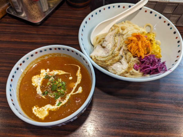 「バターチキンカリーつけ麺」@らー麺 あけどやの写真