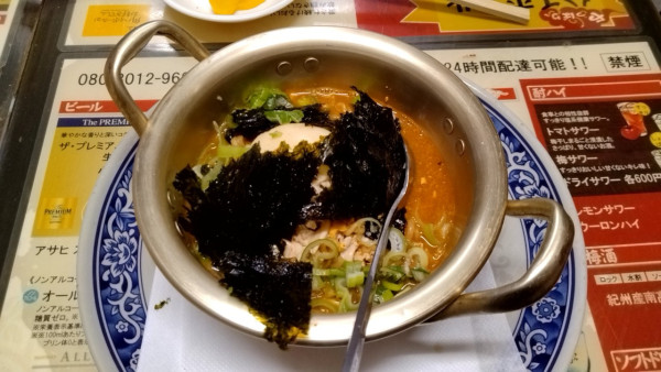 「辛ラーメン_1500円」@名華園料理店の写真