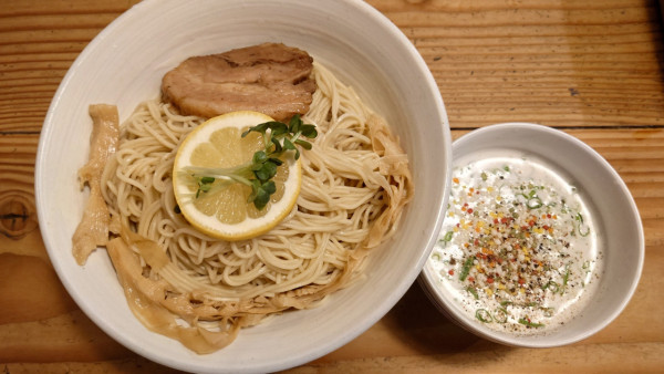 「檸檬ペッパーつけ麺２玉　1100円」@自家製多加水極太麺 ISAMIの写真