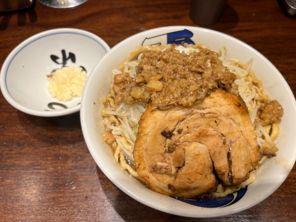 「雷そば（大）」@ラーメン 雷 東京本丸店の写真