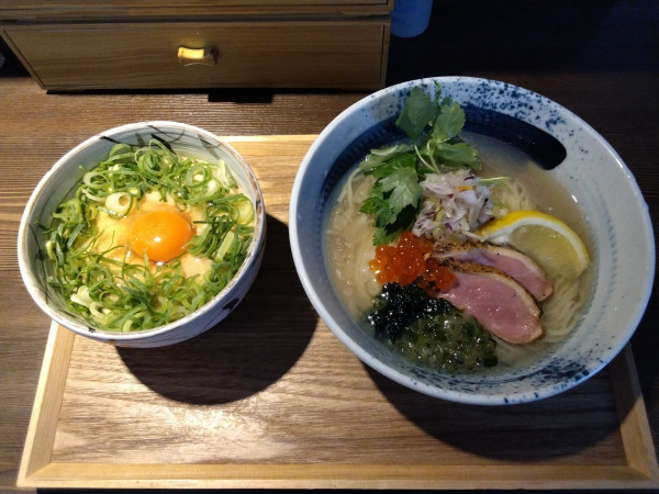 「『鴨と貝の冷やしそば』 塩  ￥1,200」@鴨出汁中華蕎麦 麺屋yoshikiの写真