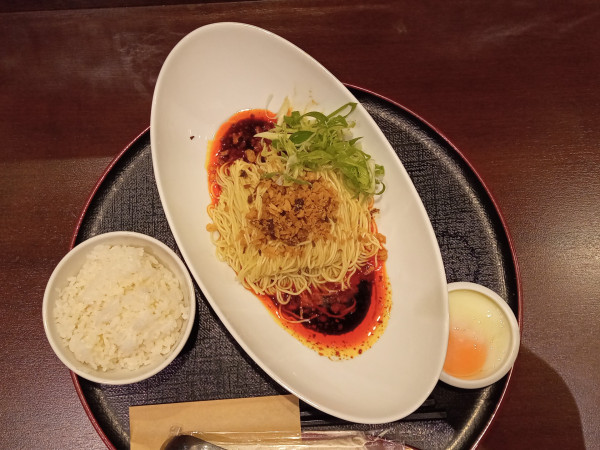 「汁無し担担麺」@芝蘭 担担麺の写真