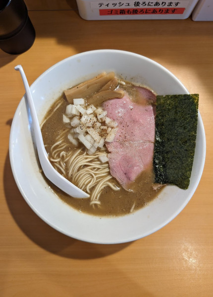「荒炊き煮干ラーメン」@麺屋大むらの写真