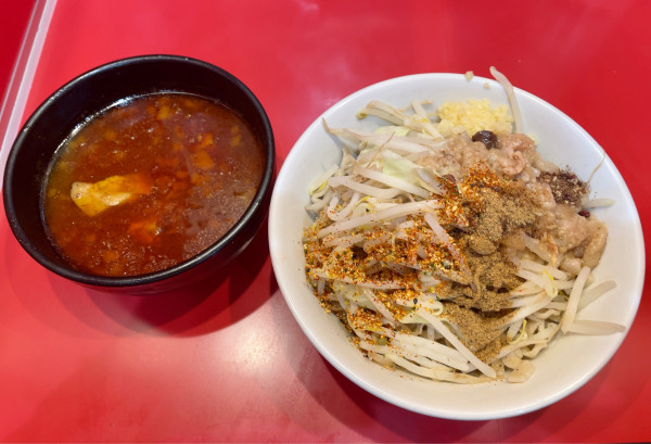 「辛いつけめん(ミニ/2辛)」@麺屋 桐龍の写真