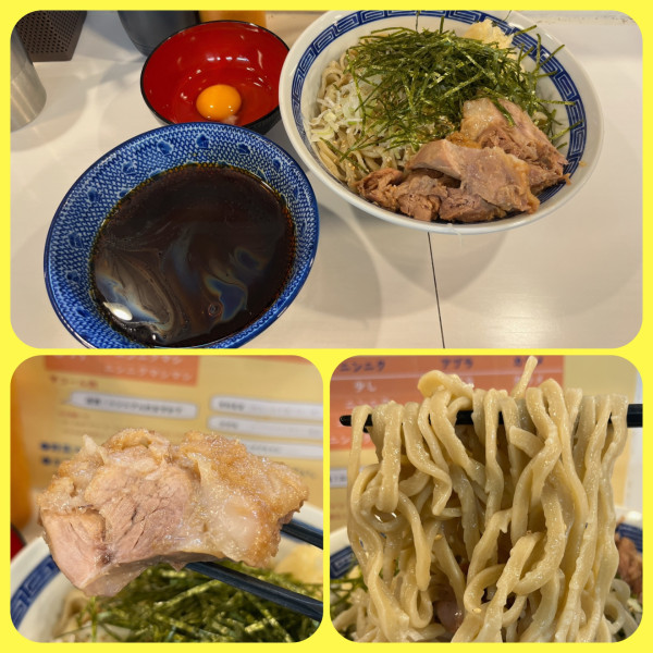 「【限定】冷たい肉そば（生卵付）¥1200」@ハイパーファットンの写真