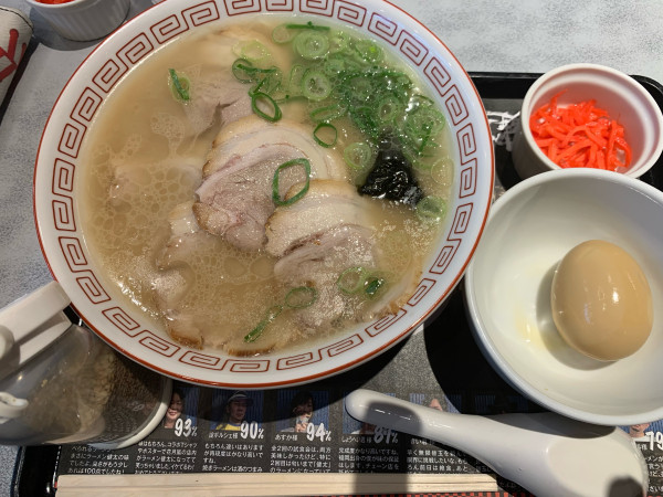 「博多ラーメン健太肉増し(とろ〜り半熟味玉)」@らあめん花月嵐 いわき湯本店の写真
