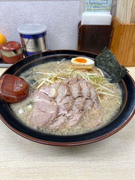 「ネギチャーシュー麺(中盛り)」@ラーメン 頑固おやじの写真