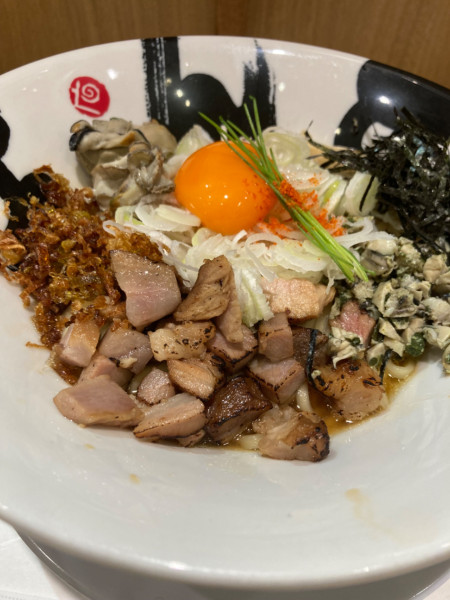 「牡蠣まぜそば¥1,000」@彩色ラーメンきんせい エキマルシェ大阪店の写真