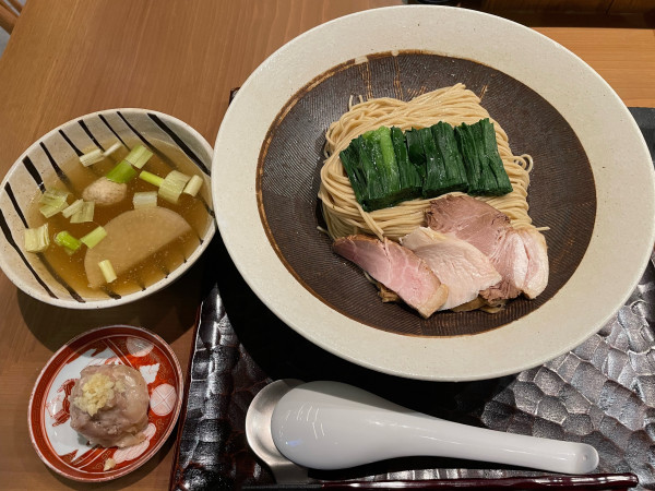 「韮つけそば(塩)大盛¥1,500」@饗 くろ㐂の写真