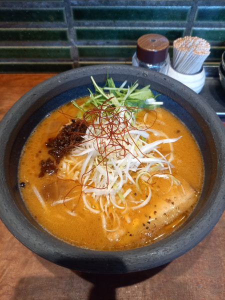 「海老ポタらぁめん￥1000」@俺の創作らぁめん 極や 上野広小路店の写真