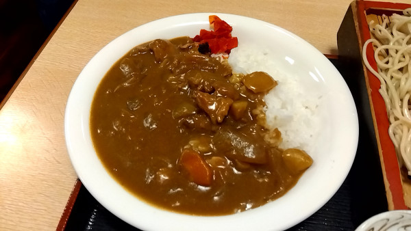 「カレーライス（もりそばセット）」@そば処 豊年屋の写真