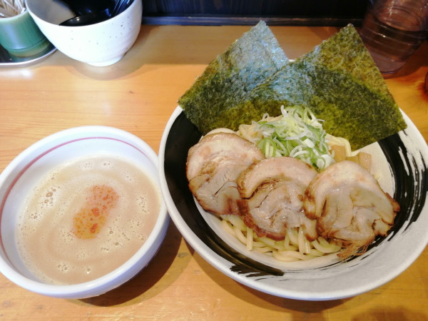 「とり塩つけ麺 全部のせ(冷盛り)」@つけ麺まぜそば専門店 えじまんの写真