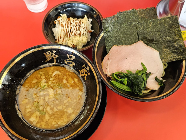 「背脂つけ麺+小ライス 900+70円」@青森野呂家 弘前店の写真