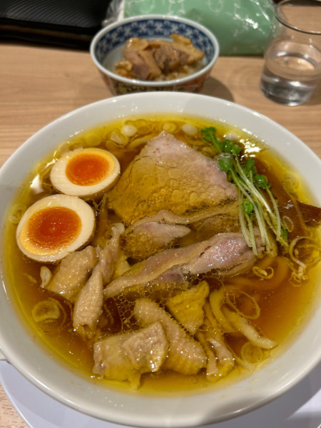 「親鳥丼中華ソバセット」@手打 親鶏中華そば綾川 大成店の写真