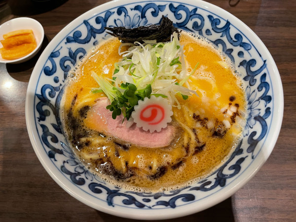 「濃厚海老味噌白湯¥1,000」@名物よだれ鶏と濃厚鶏白湯麺 MATSURIKA 武蔵新田店の写真