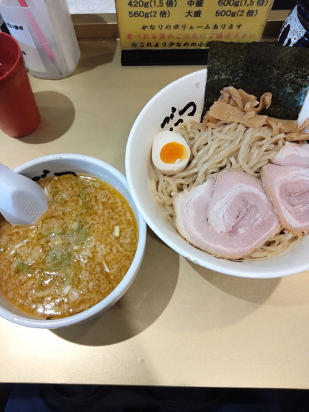 「つけ麺空ゆず（しょうゆ）」@超ごってり麺 ごっつ 新小岩店の写真
