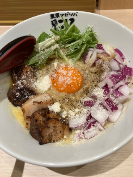 「マゼボナーラ」@麺屋 こころ 渋谷かくれ家店の写真