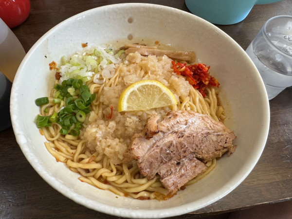 「背脂ニンニクばん麺大盛　激辛　1000」@麺食堂 一真亭 南千住店の写真