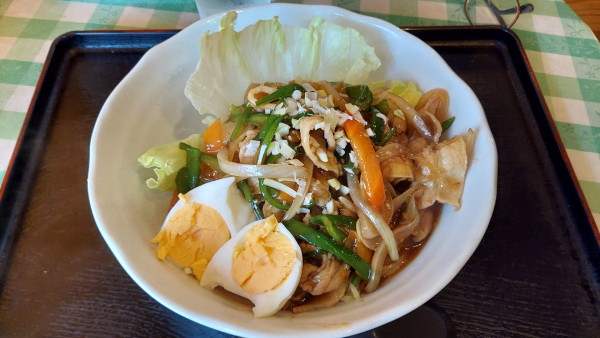 「豚スタミナ涼メン 1000円」@麺 三福の写真