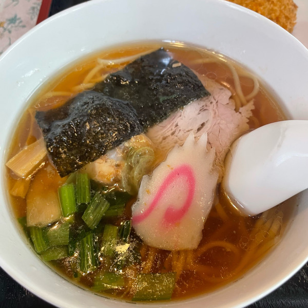 「ミニらぁめん 500円  半ライスセット 200円」@よか楼 本店の写真