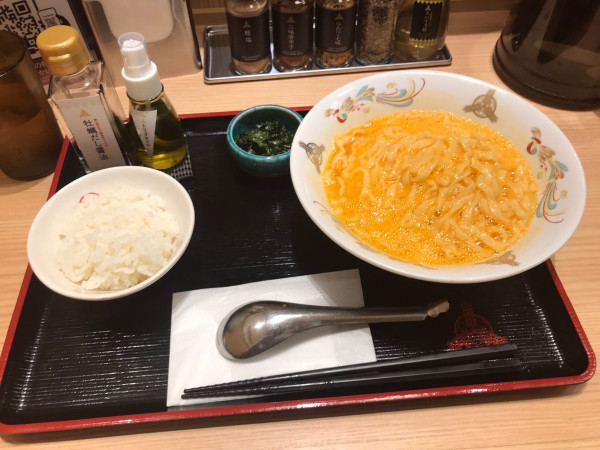 「卵かけ麺」@つけ麺専門店 三田製麺所 神田店の写真