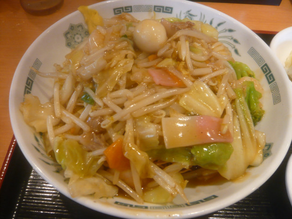 「カタヤキソバ」@日高屋 久米川駅南口店の写真