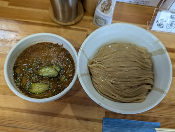 「試作　冷やし味噌つけ麺」@麺屋電龍の写真