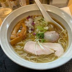 丹波黒鶏の地鶏そば　替えたけ辛いたまご