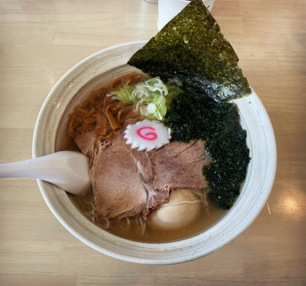 「あおさのりしおラーメン＋味玉」@麺食処 じゅんちゃん家の写真