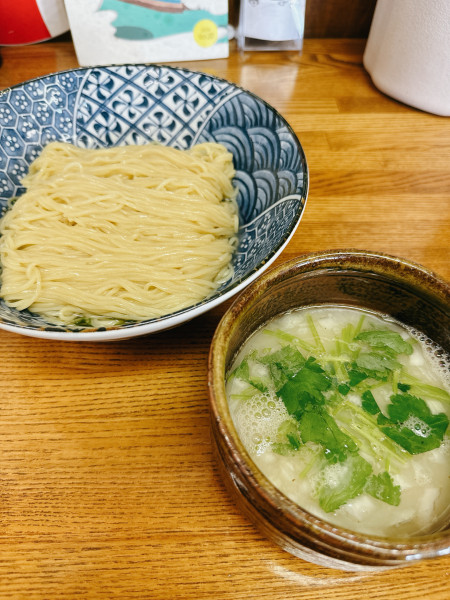 「真鯛と蜆の荒焚きつけ麺〜からすみ割飯付〜」@㐂九家の写真