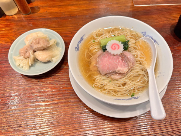 「山椒そば　肉2個海老2個」@中華蕎麦にし乃の写真