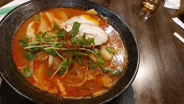 「地獄ラーメン中辛」@中華そば GO.TO.KU ～仁～の写真