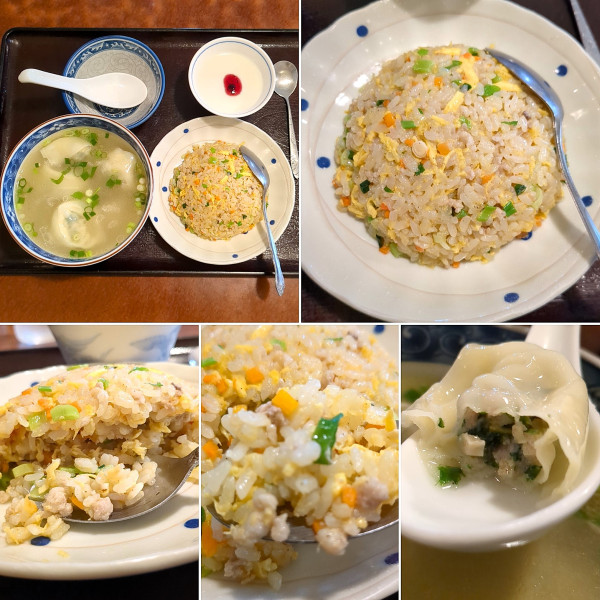 「ランチD(蘇州ワンタン＆半炒飯)　980円」@チャイニーズレストラン  梅里の写真