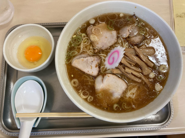 「中華麺(生玉子付)」@永福町大勝軒の写真