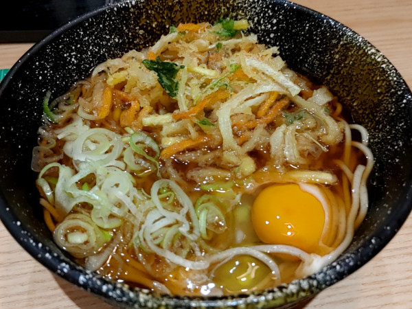 「月見かき揚げそば（580円）」@彩むさしの写真