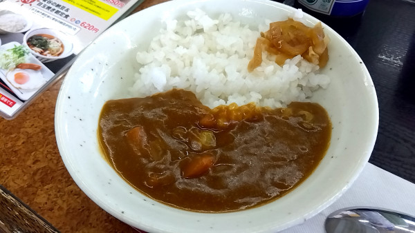 「ミニカレー丼（朝定食）」@山田うどん食堂 八王子長沼店の写真